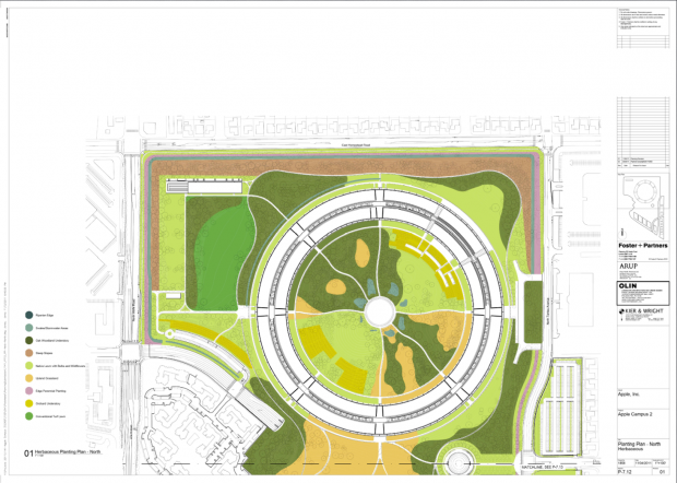 Pl&auml;ne f&uuml;r den Apple Campus 2 von Foster + Partner (Bild: Cupertino City Council)